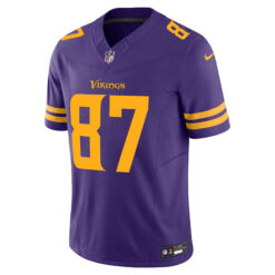 Alternative view of T.J. Hockenson Minnesota Vikings Purple Alternate Vapor F.U.S.E Limited Jersey - All Stitched