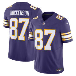 T.J. Hockenson Minnesota Vikings Purple Classic Vapor F.U.S.E Limited Jersey - All Stitched