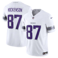 T.J. Hockenson Minnesota Vikings White Winter Classic Warrior Vapor F.U.S.E Limited Jersey - All Stitched