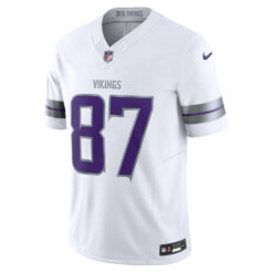 Alternative view of T.J. Hockenson Minnesota Vikings White Winter Classic Warrior Vapor F.U.S.E Limited Jersey - All Stitched