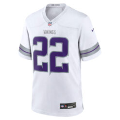 Alternative view of Harrison Smith Minnesota Vikings White Winter Classic Warrior Game Jersey - All Stitched