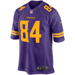 Alternative view of Randy Moss Minnesota Vikings Purple Alternate Game Jersey - All Stitched