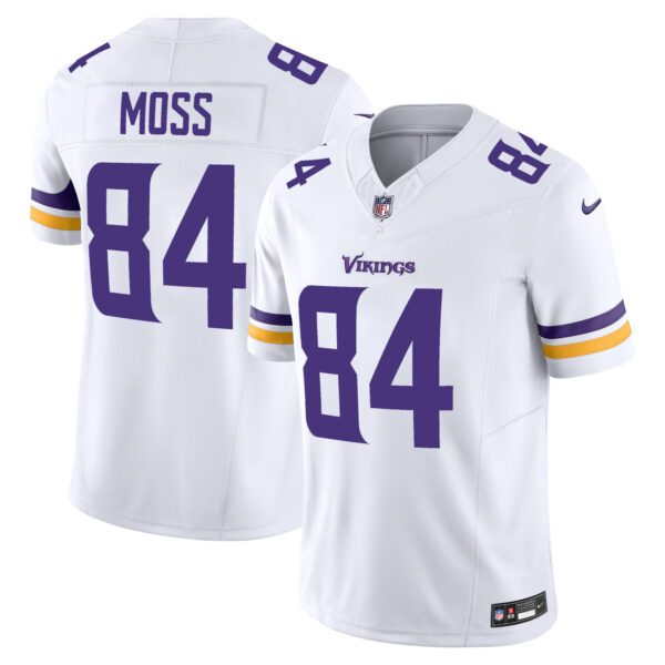 Randy Moss Minnesota Vikings White Away Vapor F.U.S.E Limited Jersey - All Stitched