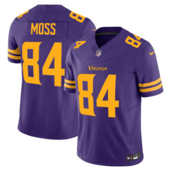 Randy Moss Minnesota Vikings Purple Alternate Vapor F.U.S.E Limited Jersey - All Stitched