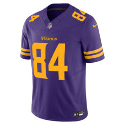 Alternative view of Randy Moss Minnesota Vikings Purple Alternate Vapor F.U.S.E Limited Jersey - All Stitched