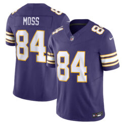 Randy Moss Minnesota Vikings Purple Classic Vapor F.U.S.E Limited Jersey - All Stitched