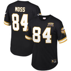 Randy Moss Minnesota Vikings Black 2000 Throwback Jersey - All Stitched
