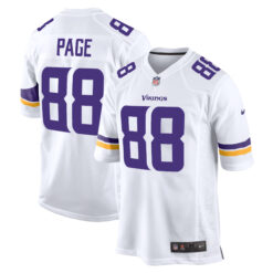 Alan Page Minnesota Vikings White Away Game Jersey - All Stitched