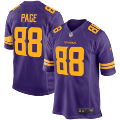 Alan Page Minnesota Vikings Purple Alternate Game Jersey - All Stitched