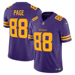 Alan Page Minnesota Vikings Purple Alternate Vapor F.U.S.E Limited Jersey - All Stitched