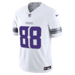 Alternative view of Alan Page Minnesota Vikings White Winter Classic Warrior Vapor F.U.S.E Limited Jersey - All Stitched