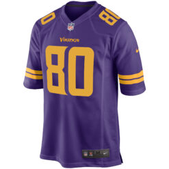 Alternative view of Cris Carter Minnesota Vikings Purple Alternate Game Jersey - All Stitched