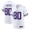 Cris Carter Minnesota Vikings White Winter Classic Warrior Game Jersey - All Stitched