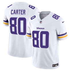 Cris Carter Minnesota Vikings White Away Vapor F.U.S.E Limited Jersey - All Stitched