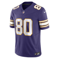 Alternative view of Cris Carter Minnesota Vikings Purple Classic Vapor F.U.S.E Limited Jersey - All Stitched