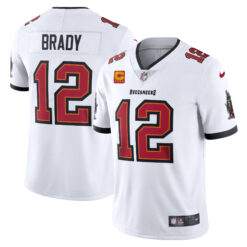 Tom Brady Tampa Bay Buccaneers White Away Vapor Limited Jersey - All Stitched