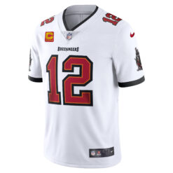 Alternative view of Tom Brady Tampa Bay Buccaneers White Away Vapor Limited Jersey - All Stitched