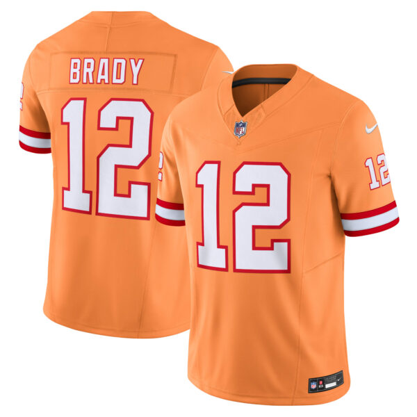 Tom Brady Tampa Bay Buccaneers Orange Throwback Vapor F.U.S.E Limited Jersey - All Stitched
