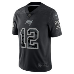 Alternative view of Tom Brady Tampa Bay Buccaneers Black RFLCTV Limited Jersey - All Stitched