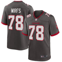 Tristan Wirfs Tampa Bay Buccaneers Pewter Alternate Game Jersey - All Stitched