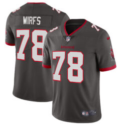Tristan Wirfs Tampa Bay Buccaneers Pewter Alternate Vapor Limited Jersey - All Stitched