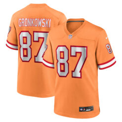 Rob Gronkowski Tampa Bay Buccaneers Orange Alternate Game Jersey - All Stitched