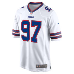 Alternative view of Joey Bosa Buffalo Bills White Away Game Jersey - All Stitched