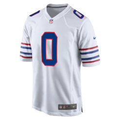 Alternative view of Keon Coleman Buffalo Bills White Alternate Game Jersey - All Stitched