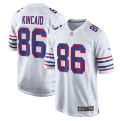Dalton Kincaid Buffalo Bills White Alternate Game Jersey - All Stitched
