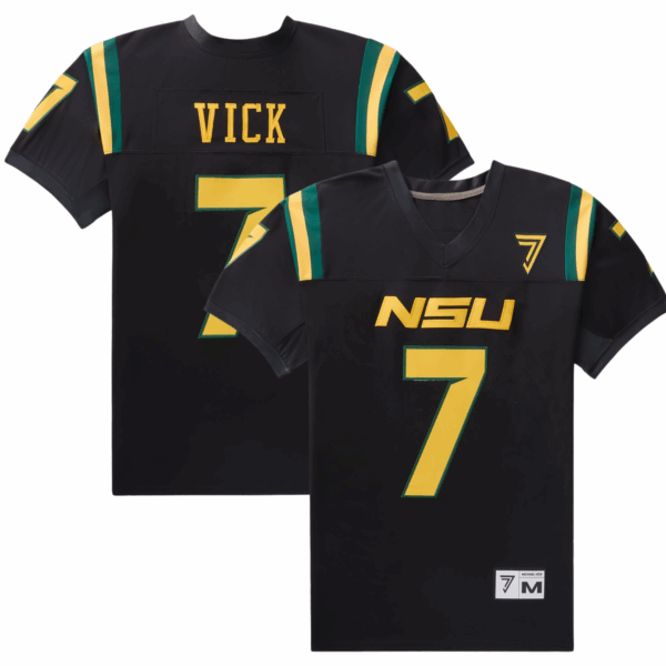 Michael Vick Norfolk State University V7 Blackout Jersey - All Stitched