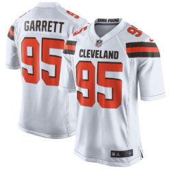 Myles Garrett Cleveland Browns White Jersey - All Stitched