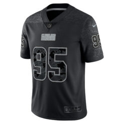 Alternative view of Myles Garrett Cleveland Browns Black RFLCTV Limited Jersey - All Stitched