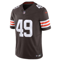 Alternative view of Carson Schwesinger Cleveland Browns Brown Home Vapor F.U.S.E Limited Jersey - All Stitched