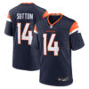 Courtland Sutton Denver Broncos Navy Alternate Game Jersey - All Stitched