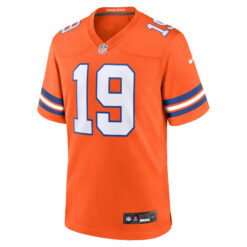 Alternative view of Marvin Mims Jr Denver Broncos Orange Mile High Collection 1977 Throwback Game Jersey - All Stitched