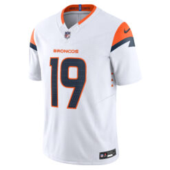 Alternative view of Marvin Mims Jr Denver Broncos White Away Vapor F.U.S.E Limited Jersey - All Stitched