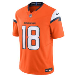 Alternative view of Peyton Manning Denver Broncos Orange Home Vapor F.U.S.E Limited Jersey - All Stitched