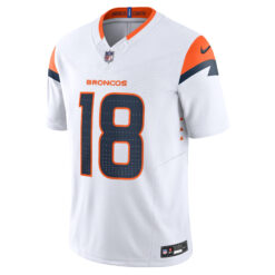 Alternative view of Peyton Manning Denver Broncos White Away Vapor F.U.S.E Limited Jersey - All Stitched