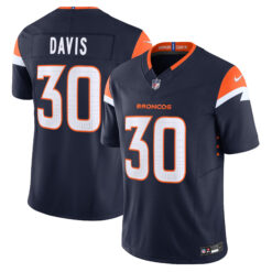 Terrell Davis Denver Broncos Navy Alternate Vapor F.U.S.E Limited Jersey - All Stitched
