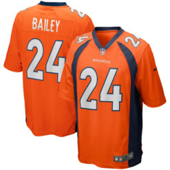 Champ Bailey Denver Broncos Orange Jersey - All Stitched
