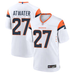 Steve Atwater Denver Broncos White Away Game Jersey - All Stitched