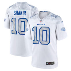 Khalil Shakir Buffalo Bills White 2025 Rivalries Collection Game Jersey - All Stitched