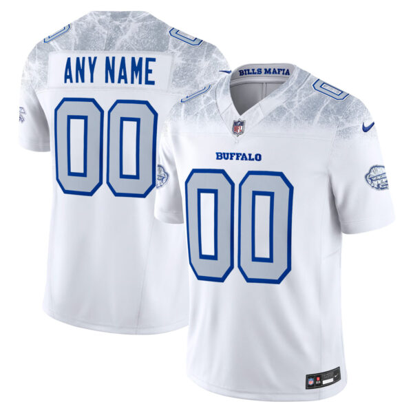 Custom Buffalo Bills White 2025 Rivalries Collection Limited Jersey - All Stitched