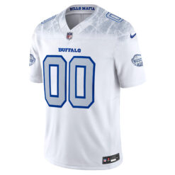 Alternative view of Custom Buffalo Bills White 2025 Rivalries Collection Limited Jersey - All Stitched