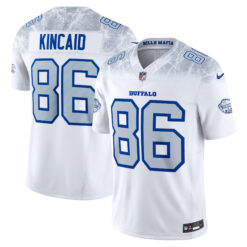 Dalton Kincaid Buffalo Bills White 2025 Rivalries Collection Limited Jersey - All Stitched