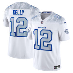 Jim Kelly Buffalo Bills White 2025 Rivalries Collection Limited Jersey - All Stitched