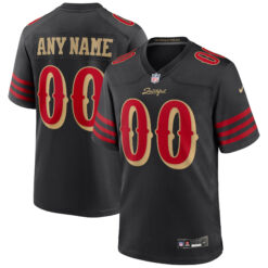 Custom San Francisco 49ers Black 2025 Rivalries Collection Game Jersey - All Stitched