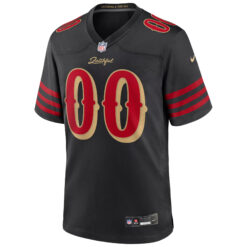 Alternative view of Custom San Francisco 49ers Black 2025 Rivalries Collection Game Jersey - All Stitched