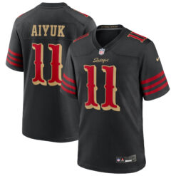Brandon Aiyuk San Francisco 49ers Black 2025 Rivalries Collection Game Jersey - All Stitched