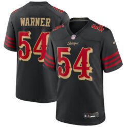 Fred Warner San Francisco 49ers Black 2025 Rivalries Collection Game Jersey - All Stitched